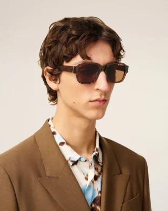Brune solbriller i acetat 75006