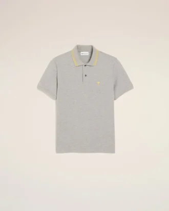 Grå Ami de Coeur Polo i bomull