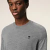 Grå Ami de Coeur Sweater i ull med rund hals