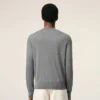 Grå Ami de Coeur Sweater i ull med rund hals