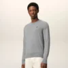 Grå Ami de Coeur Sweater i ull med rund hals