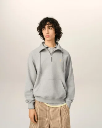 Grå Ami de Coeur-Sweatshirt i bomull