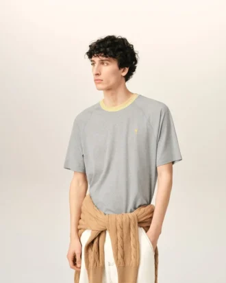 Grå Ami de Coeur T-Shirt i bomull