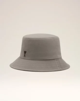 Grå bomulls Ami de Coeur bøttehatt