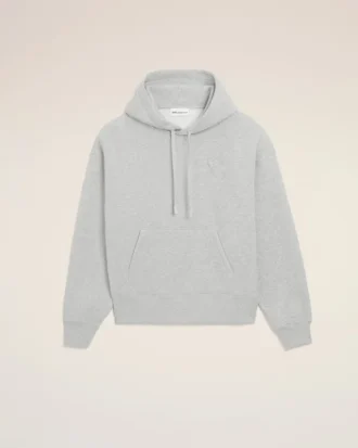 Grå bomulls Ami de Coeur Hoodie