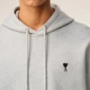 Grå bomullsAmi de Coeur Hoodie