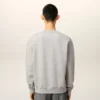 Grå bomullssweatshirt med kontrastfarge og Ami de Coeur-broderi
