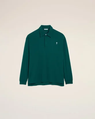 Grønn Ami de Coeur Polo i bomull
