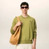 Grønn Ami de Coeur Sweater i ull med rund hals