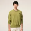 Grønn Ami de Coeur Sweater i ull med rund hals
