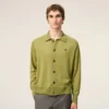 Grønn ullcardigan med skjortekrage fra Ami de Coeur Cardigan