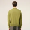 Grønn ullcardigan med skjortekrage fra Ami de Coeur Cardigan