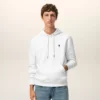 Hvit Ami de Coeur Hoodie i bomull