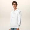 Hvit Ami de Coeur Hoodie i bomull