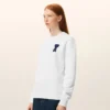 Hvit Ami de Coeur-Sweatshirt i bomullstrikk