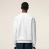 Hvit Ami de Coeur-Sweatshirt i bomullstrikk