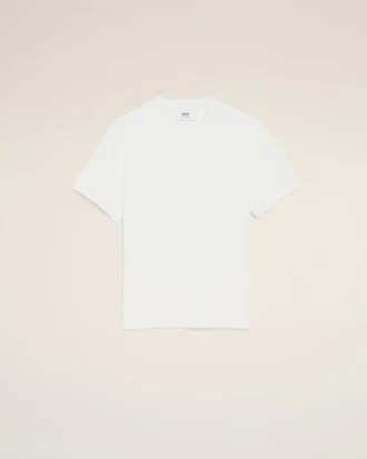 Hvit Ami de Coeur T-Shirt i økologisk bomull
