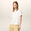 Hvit Ami de Coeur T-Shirt i økologisk bomull