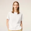 Hvit Ami de Coeur T-Shirt i økologisk bomull