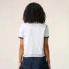 Hvit Ami de Coeur T-Shirt med strikket lapp