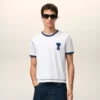 Hvit Ami de Coeur T-Shirt med strikket lapp