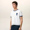 Hvit Ami de Coeur T-Shirt med strikket lapp