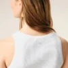 Hvit bomull Ami de Coeur tank-top