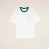 Hvit bomulls-Ami de Coeur T-Shirt