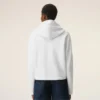 Hvit bomulls-cropped-hettegenser fra Ami de Coeur