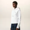 Hvit bomulls-cropped-hettegenser fra Ami de Coeur