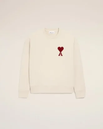 Hvit bomulls-Sweatshirt med Ami de Coeur