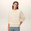 Hvit bomulls-Sweatshirt med Ami de Coeur-preg
