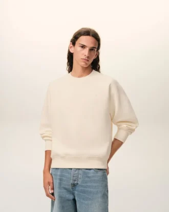 Hvit bomulls-Sweatshirt med Ami de Coeur-preg