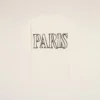 Hvit bomulls-T-skjorte med Ami Paris-trykk