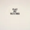 Hvit bomulls-T-skjorte med Place des Victoires-trykk