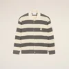 Hvit og brun Ami de Coeur Cardigan i bomull