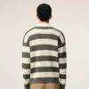 Hvit og brun Ami de Coeur Cardigan i bomull