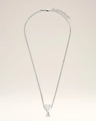 Sølvmessing Ami de Coeur anhengskjede